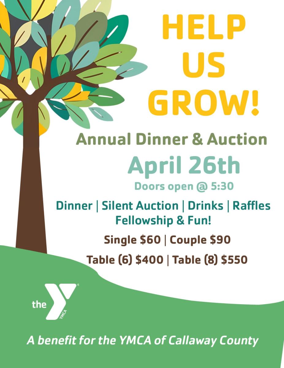 Annual Auction & Dinner YMCA of Callaway County